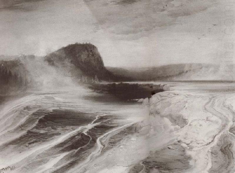 Moran, Thomas Blue Spring,lower geyser basin,yellowstone china oil painting image
